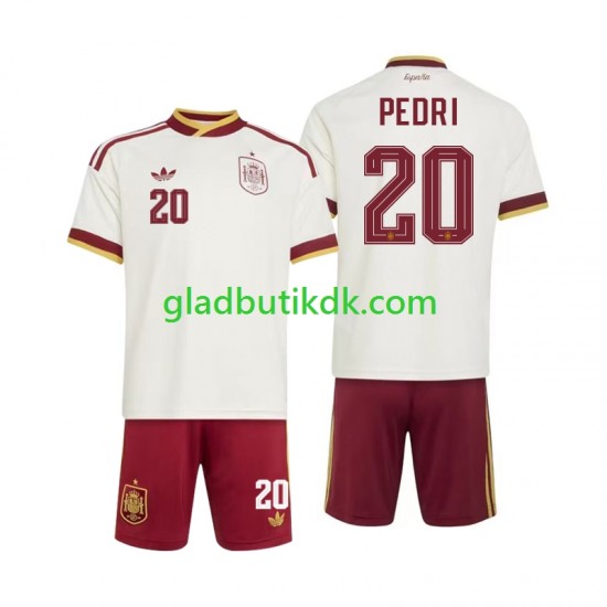 Udebane Trøje Spanien Pedri 20 World Cup 2026 K/Æ Børn(+Shorts)