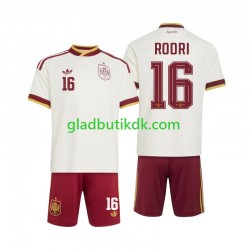 Udebane Trøje Spanien Rodri 16 World Cup 2026 K/Æ Børn(+Shorts)
