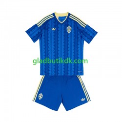 Udebane Trøje Sverige World Cup 2026 K/Æ Børn(+Shorts)