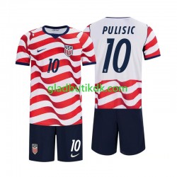 Hjemmebane Trøje USA Christian Pulisic 10 World Cup 2026 K/Æ Børn(+Shorts)