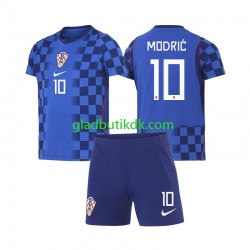 Udebane Trøje Kroatien Luka Modric 10 World Cup 2026 K/Æ Børn(+Shorts)