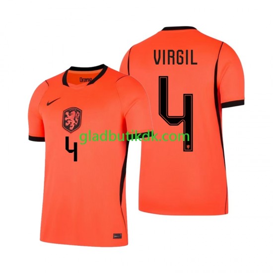 Hjemmebane Trøje Holland Virgil van Dijk 4 World Cup 2026 K/Æ Mænd