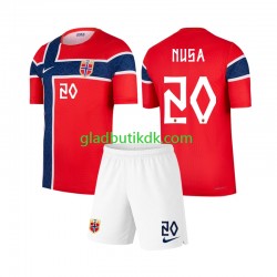 Hjemmebane Trøje Norge Antonio Nusa 20 World Cup 2026 K/Æ Børn(+Shorts)