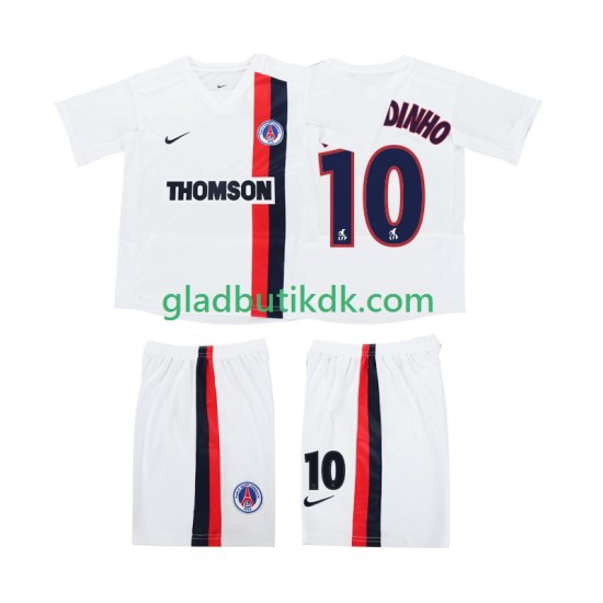Udebane Trøje AC Milan RONALDINHO 10 Retro 2002 2003 K/Æ Børn(+Shorts)