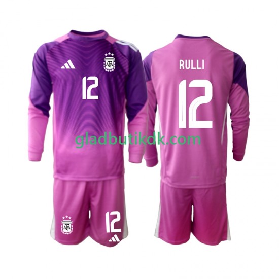 Hjemmebane Trøje Argentina Målmand Geronimo Rulli 12 2025 L/Æ Børn(+Shorts)