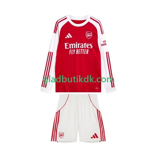 Hjemmebane Trøje Arsenal 2025-2026 L/Æ Børn(+Shorts)