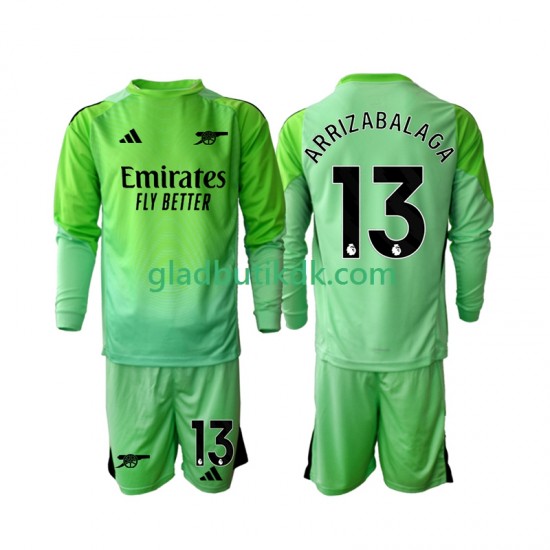 Udebane Trøje Arsenal Målmand Kepa Arrizabalaga 13 2025-2026 L/Æ Børn(+Shorts)