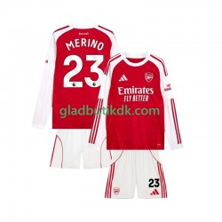 Hjemmebane Trøje Arsenal Merino 23 2025-2026 L/Æ Børn(+Shorts)