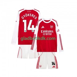 Hjemmebane Trøje Arsenal Viktor Gyokeres 14 2025-2026 L/Æ Børn(+Shorts)