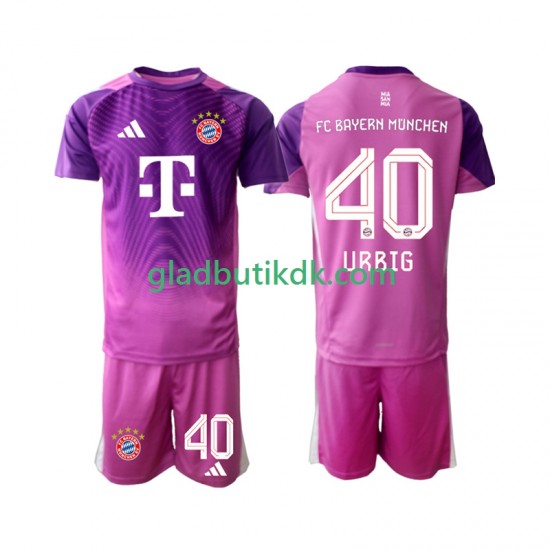 4. Valg Trøje FC Bayern München Målmand Jonas Urbig 40 2025-2026 K/Æ Børn(+Shorts)