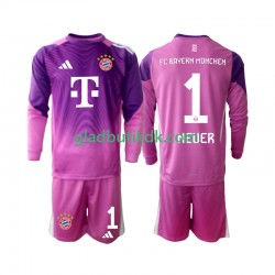 4. Valg Trøje FC Bayern München Målmand Manuel Neuer 1 2025-2026 L/Æ Børn(+Shorts)