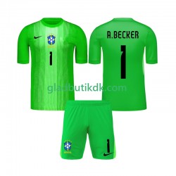 Hjemmebane Trøje Brasilien Målmand Alisson Becker 1 2026 K/Æ Børn(+Shorts)
