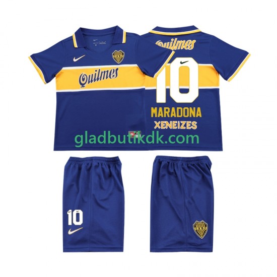Hjemmebane Trøje CA Boca Juniors MARADONA 10 Retro 1996 1997 K/Æ Børn(+Shorts)