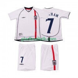 Hjemmebane Trøje England BECKHAM 7 Retro 2002 K/Æ Børn(+Shorts)
