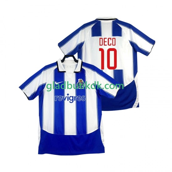 Hjemmebane Trøje FC Porto DECO 10 Retro 2003 2004 K/Æ Mænd