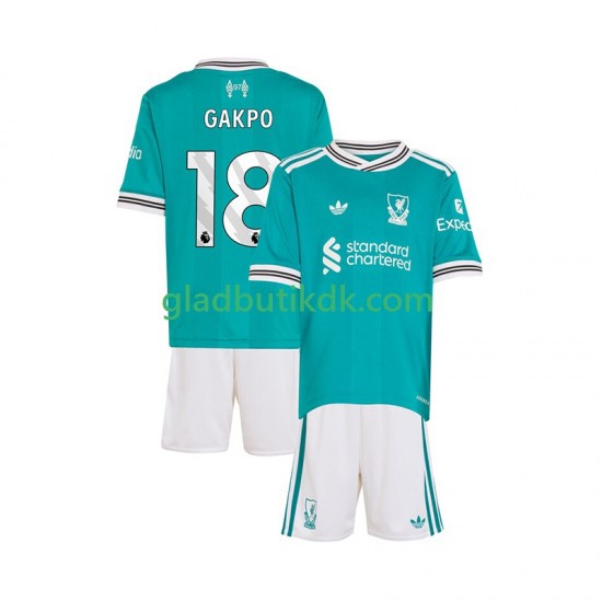 3. Valg Trøje Liverpool Gakpo 18 2025-2026 K/Æ Børn(+Shorts)