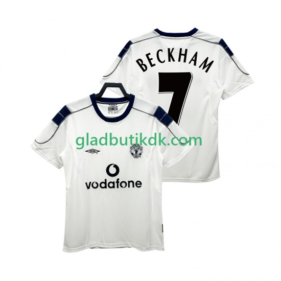 Udebane Trøje Manchester United BECKHAM 7 Retro 2000 2001 K/Æ Mænd
