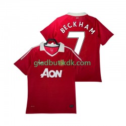 Hjemmebane Trøje Manchester United BECKHAM 7 Retro 2010 2011 K/Æ Mænd