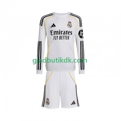 Hjemmebane Trøje Real Madrid 2025-2026 L/Æ Børn(+Shorts)