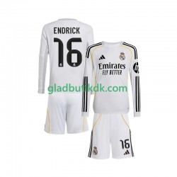 Hjemmebane Trøje Real Madrid Endrick 16 2025-2026 L/Æ Børn(+Shorts)