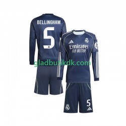 Udebane Trøje Real Madrid Jude Bellingham 5 2025-2026 L/Æ Børn(+Shorts)