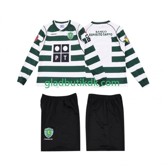 Hjemmebane Trøje Sporting CP Retro 2001 2003 L/Æ Børn(+Shorts)