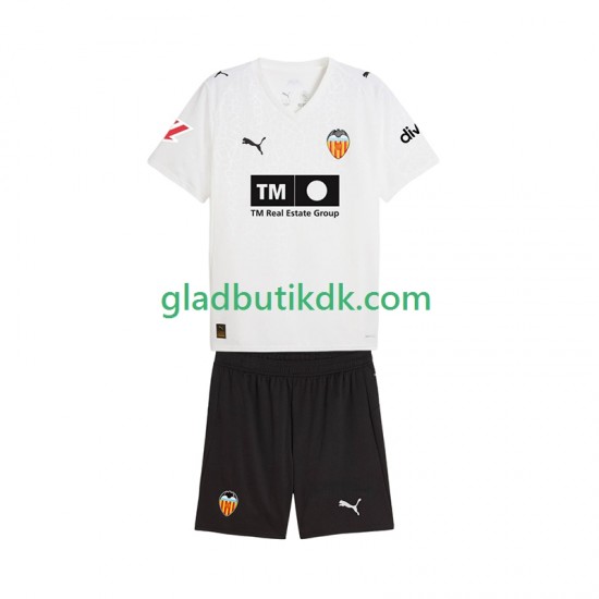 Hjemmebane Trøje Valencia CF 2025-2026 K/Æ Børn(+Shorts)