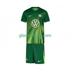 Hjemmebane Trøje VfL Wolfsburg 2025-2026 K/Æ Børn(+Shorts)