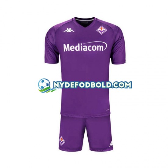Hjemmebane Trøje Fiorentina Rød 2024-2025 K/Æ Børn(+Shorts)