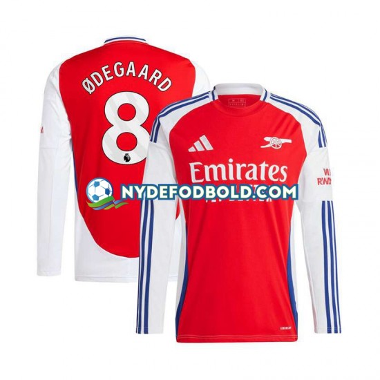 Hjemmebane Trøje Arsenal Rød Martin Odegaard 8 2024-2025 L/Æ Mænd