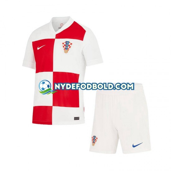 Hjemmebane Trøje Kroatien Euro 2024 K/Æ Børn(+Shorts)