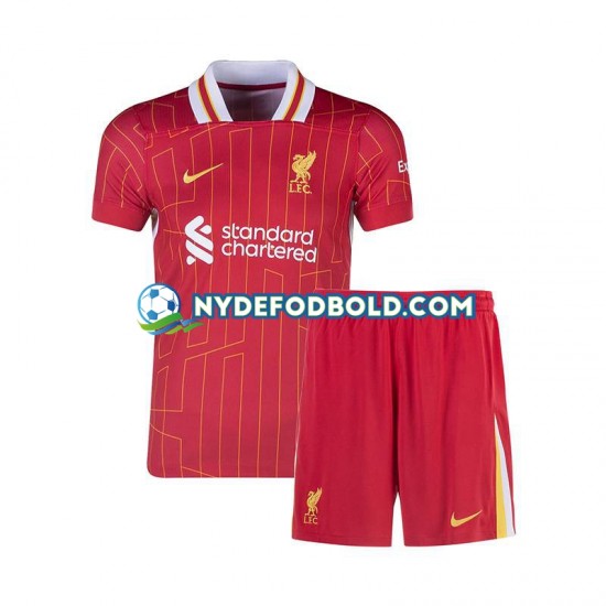 Hjemmebane Trøje Liverpool Rød 2024-2025 K/Æ Børn(+Shorts)