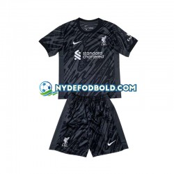 Hjemmebane Trøje Liverpool Målmand Sort 2024-2025 K/Æ Børn(+Shorts)