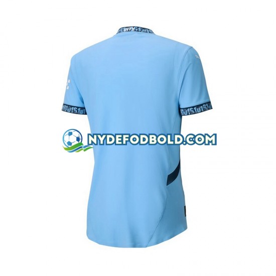 Hjemmebane Trøje Manchester City Blå 2024-2025 K/Æ Mænd