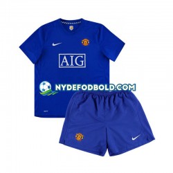 Udebane Trøje Manchester United Retro 2008 K/Æ Børn(+Shorts)