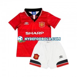 Hjemmebane Trøje Manchester United Retro 1994 K/Æ Børn(+Shorts)