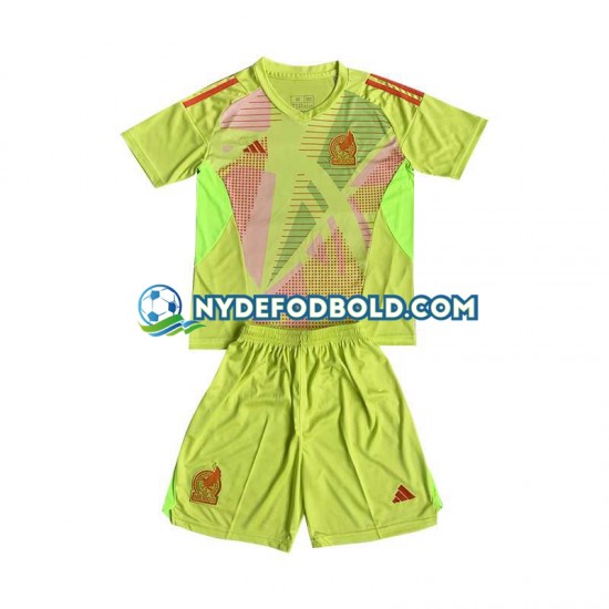 Udebane Trøje Mexico Målmand 2024 K/Æ Børn(+Shorts)