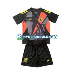 Hjemmebane Trøje Mexico Målmand Sort 2024 K/Æ Børn(+Shorts)
