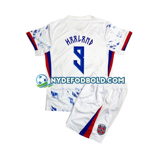 Udebane Trøje Norge Erling Haaland 9 2024 K/Æ Børn(+Shorts)