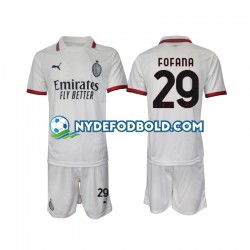 Udebane Trøje AC Milan Fofana 29 2024-2025 K/Æ Børn(+Shorts)