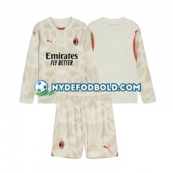3. Valg Trøje AC Milan Målmand 2024-2025 L/Æ Børn(+Shorts)