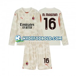 3. Valg Trøje AC Milan Målmand Mike Maignan 16 2024-2025 L/Æ Børn(+Shorts)