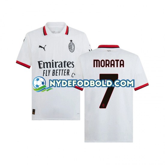 Udebane Trøje AC Milan Morata 7 2024-2025 K/Æ Mænd