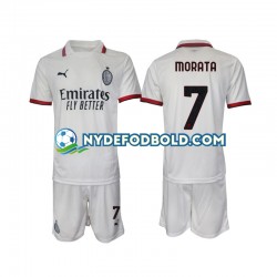 Udebane Trøje AC Milan Morata 7 2024-2025 K/Æ Børn(+Shorts)
