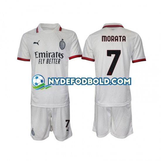 Udebane Trøje AC Milan Morata 7 2024-2025 K/Æ Børn(+Shorts)