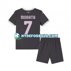 3. Valg Trøje AC Milan Morata 7 2024-2025 K/Æ Børn(+Shorts)