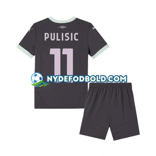 3. Valg Trøje AC Milan Pulisic 11 2024-2025 K/Æ Børn(+Shorts)