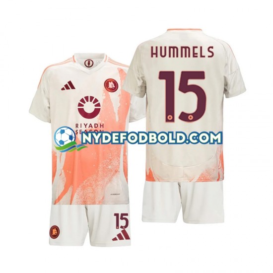 Udebane Trøje AS Roma Mats Hummels 15 2024-2025 K/Æ Børn(+Shorts)