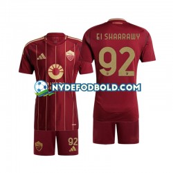 Hjemmebane Trøje AS Roma Stephan El Shaarawy 92 2024-2025 K/Æ Børn(+Shorts)