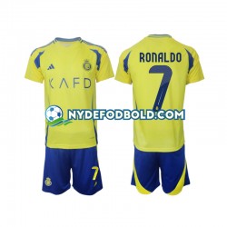 Hjemmebane Trøje Al Nassr Cristiano Ronaldo 7 2024-2025 K/Æ Børn(+Shorts)